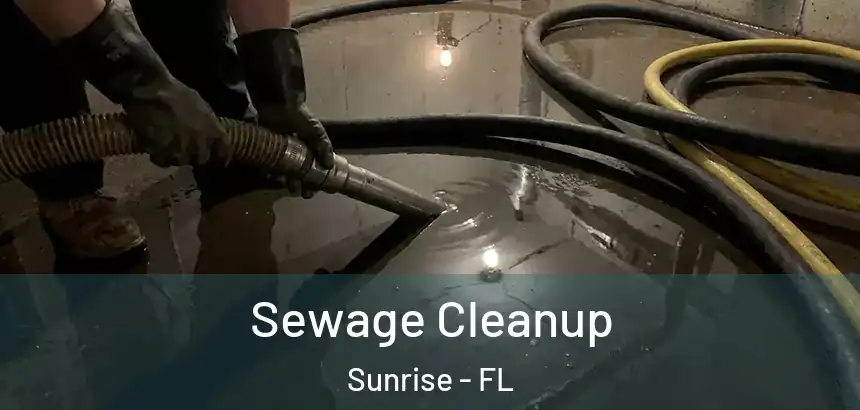 Sewage Cleanup Sunrise - FL